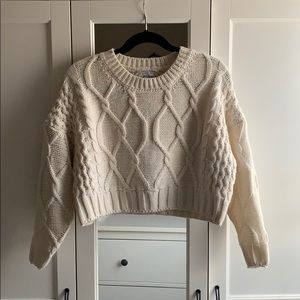Princess Polly Autumn Leaves Jumper Off White